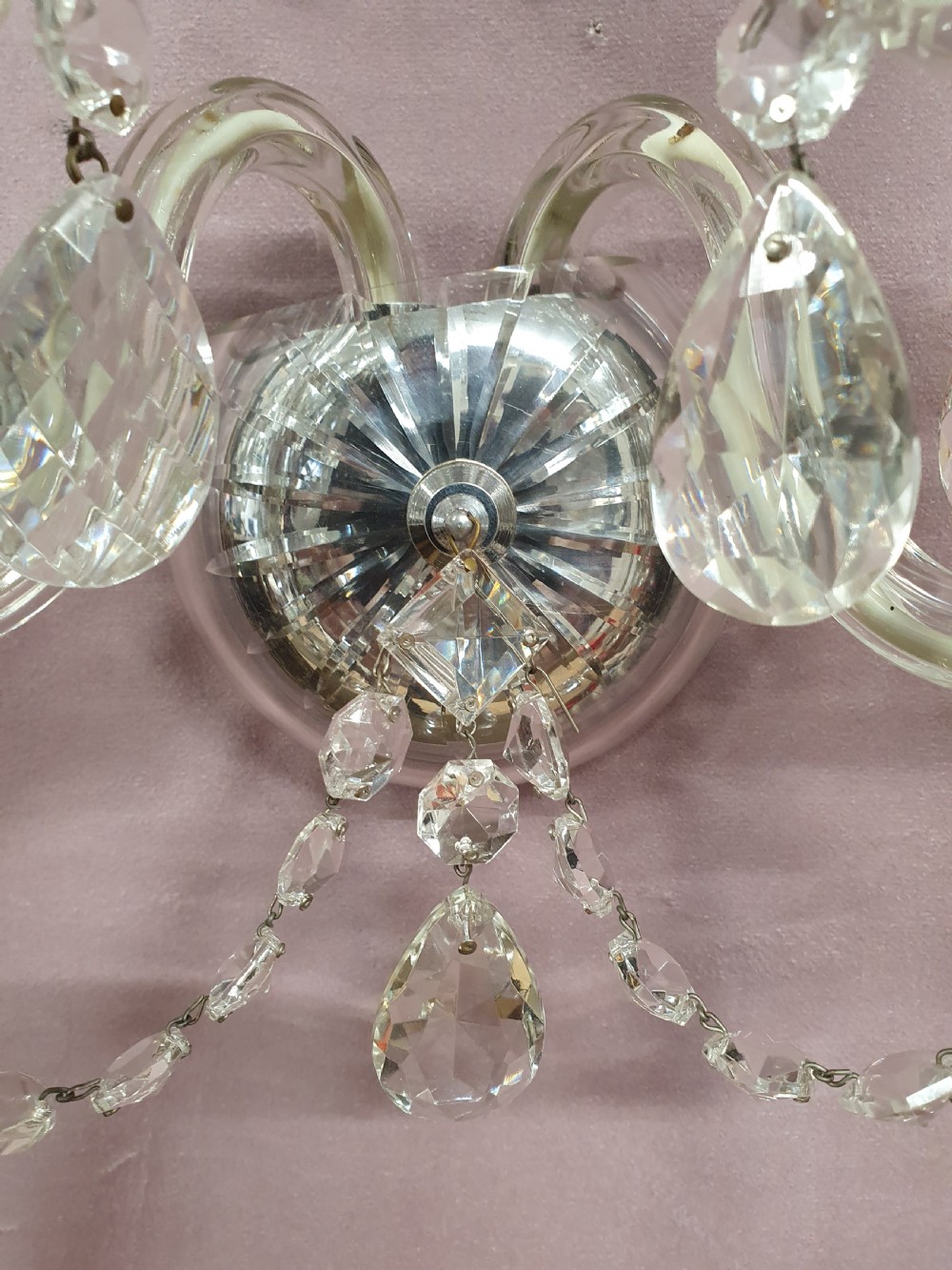 Three early 20th century wall lights in glass View VI