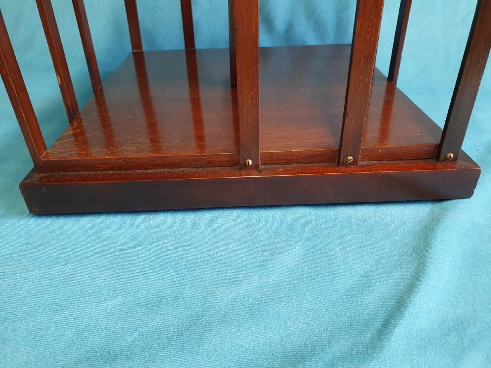 An Edwardian revolving desktop book case View VII