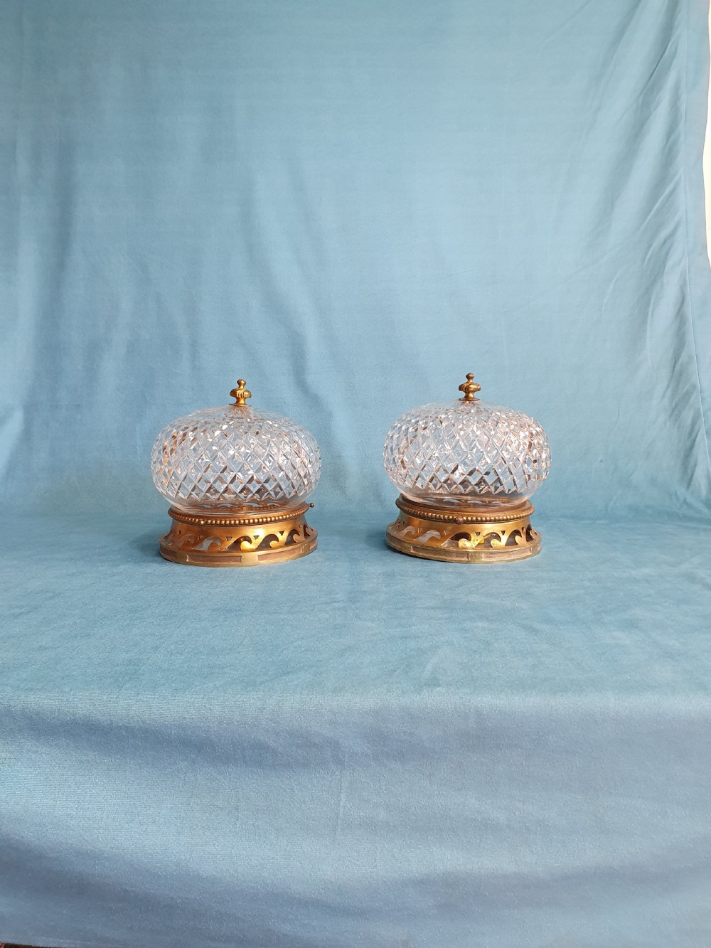 Pair of early 20th century ceiling lights