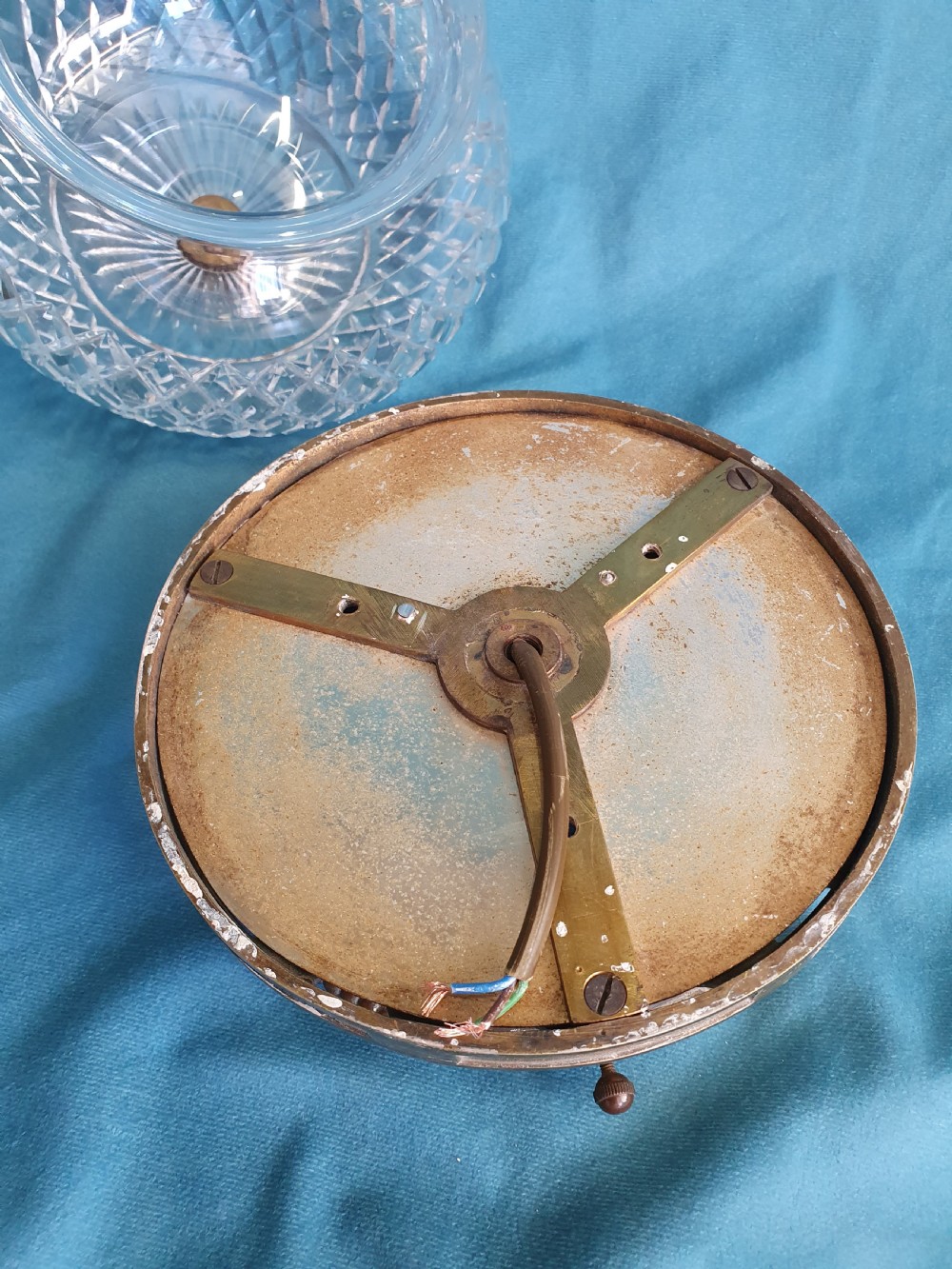 Pair of early 20th century ceiling lights View II