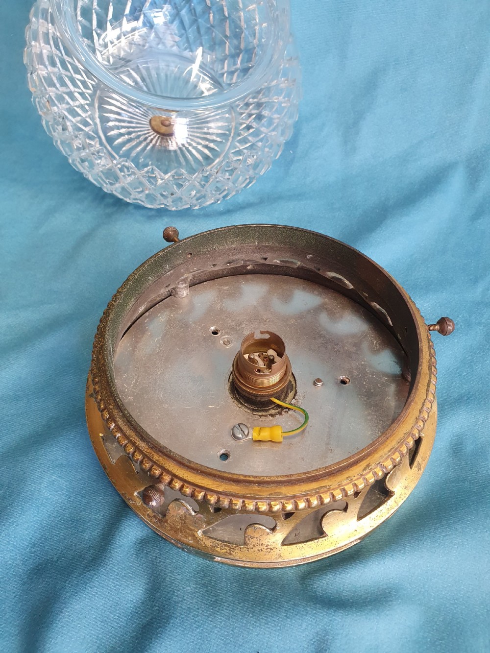Pair of early 20th century ceiling lights View VIII