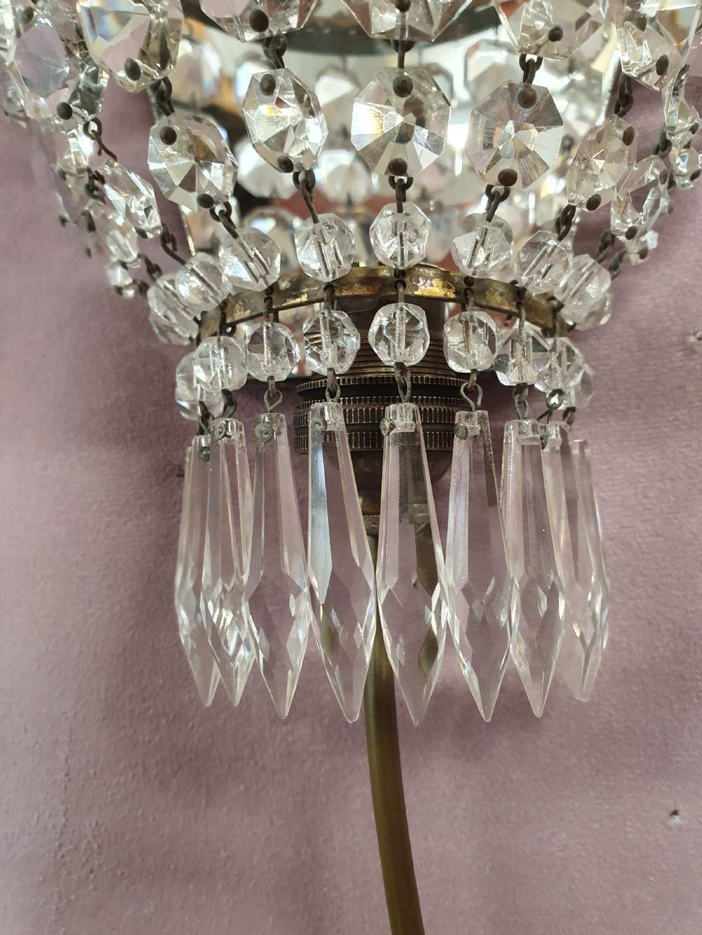Early 20th century pair of swag wall lights View VII