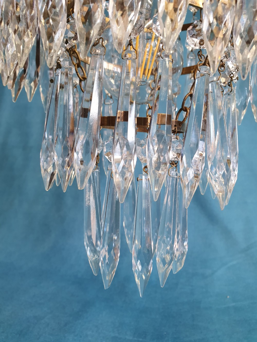 Early 20th century Spike chandelier with finials View VIII