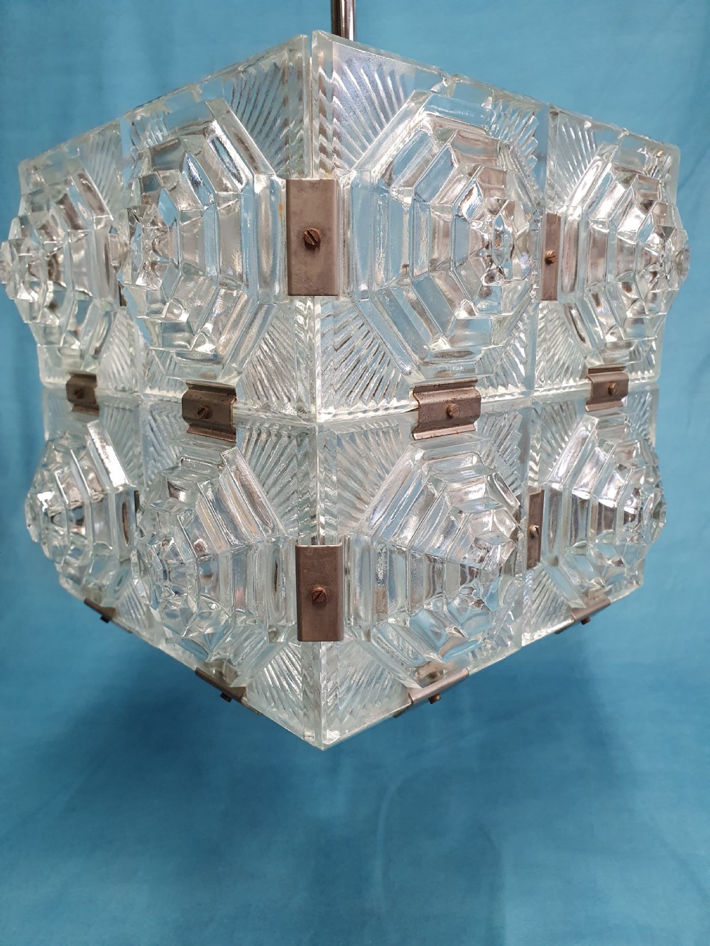 Pair of early 20th century stunning art deco ceiling lights View VII