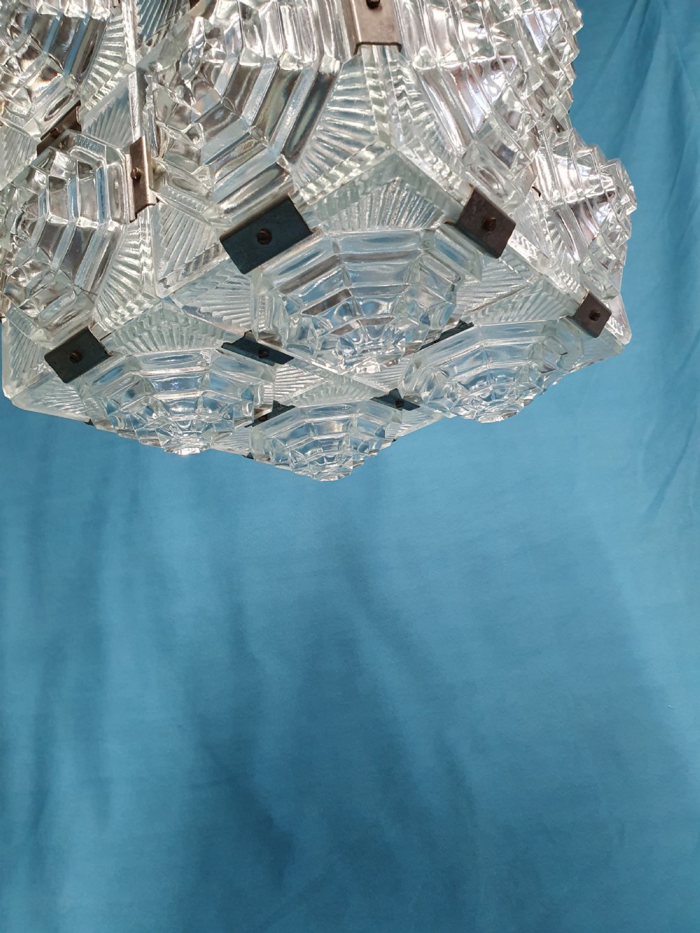 Pair of early 20th century stunning art deco ceiling lights View VIII