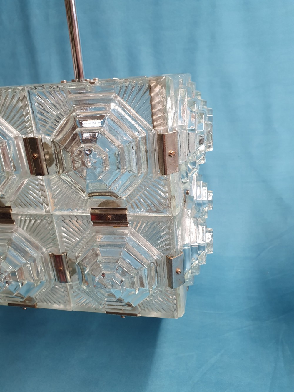 Pair of early 20th century stunning art deco ceiling lights View XI