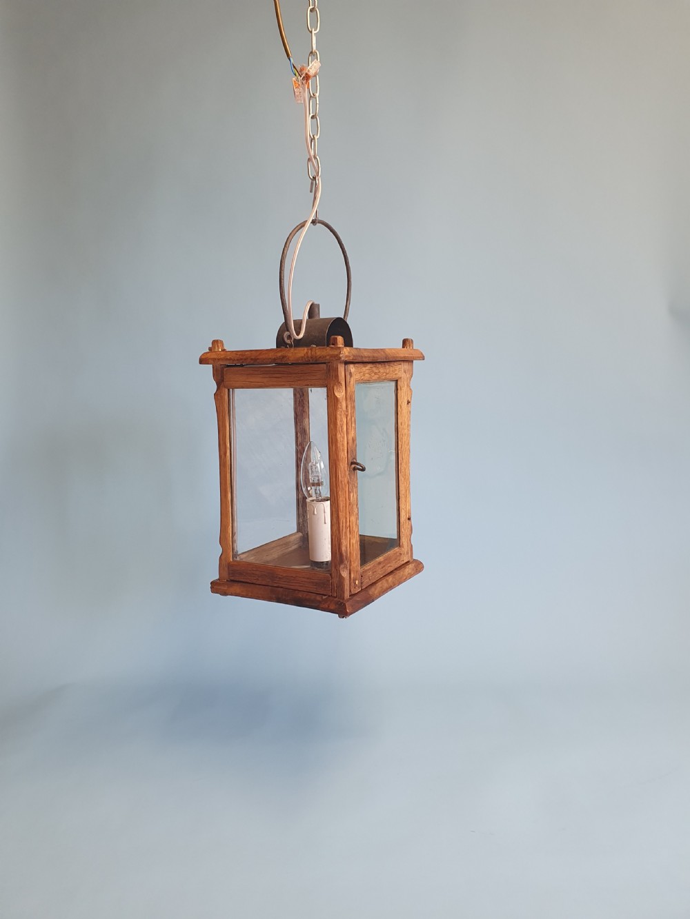 Early 20th century wooden porch light