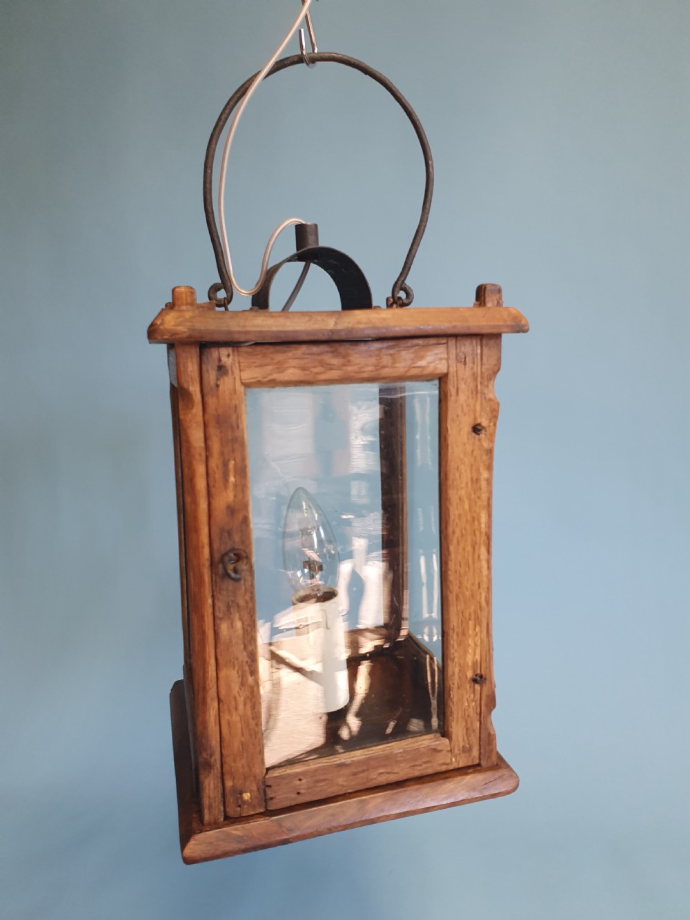 Early 20th century wooden porch light View II