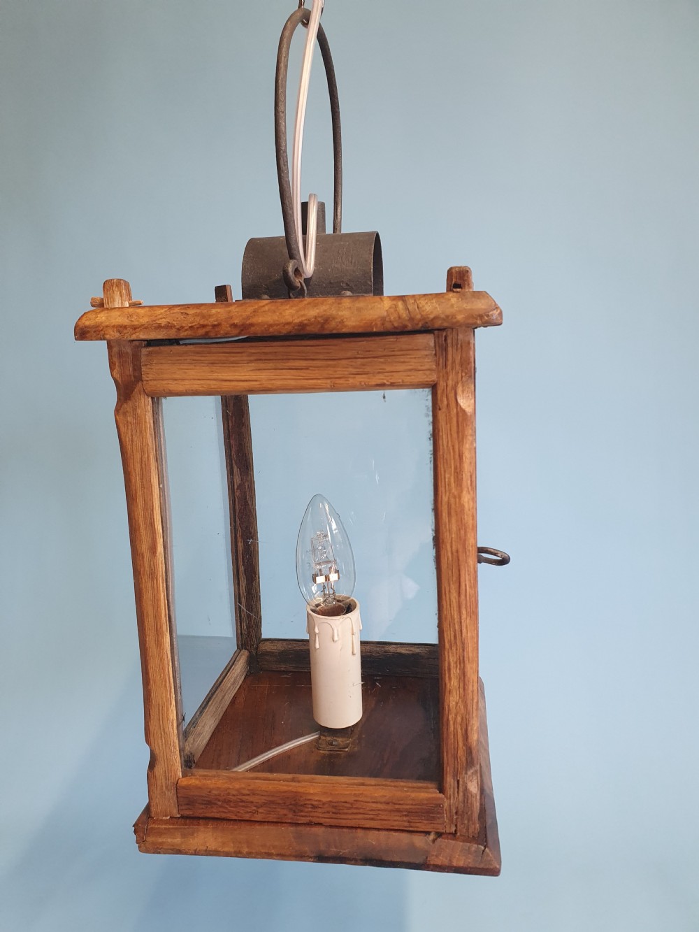 Early 20th century wooden porch light View III