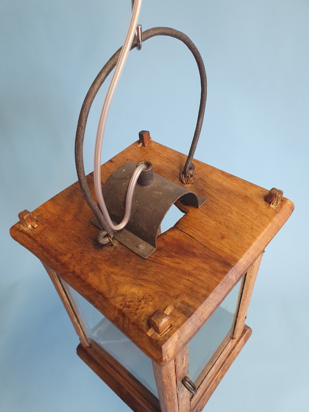 Early 20th century wooden porch light View V