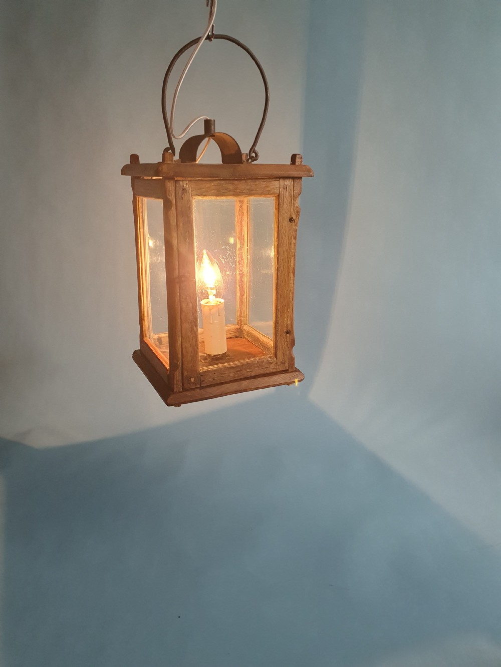 Early 20th century wooden porch light View IX