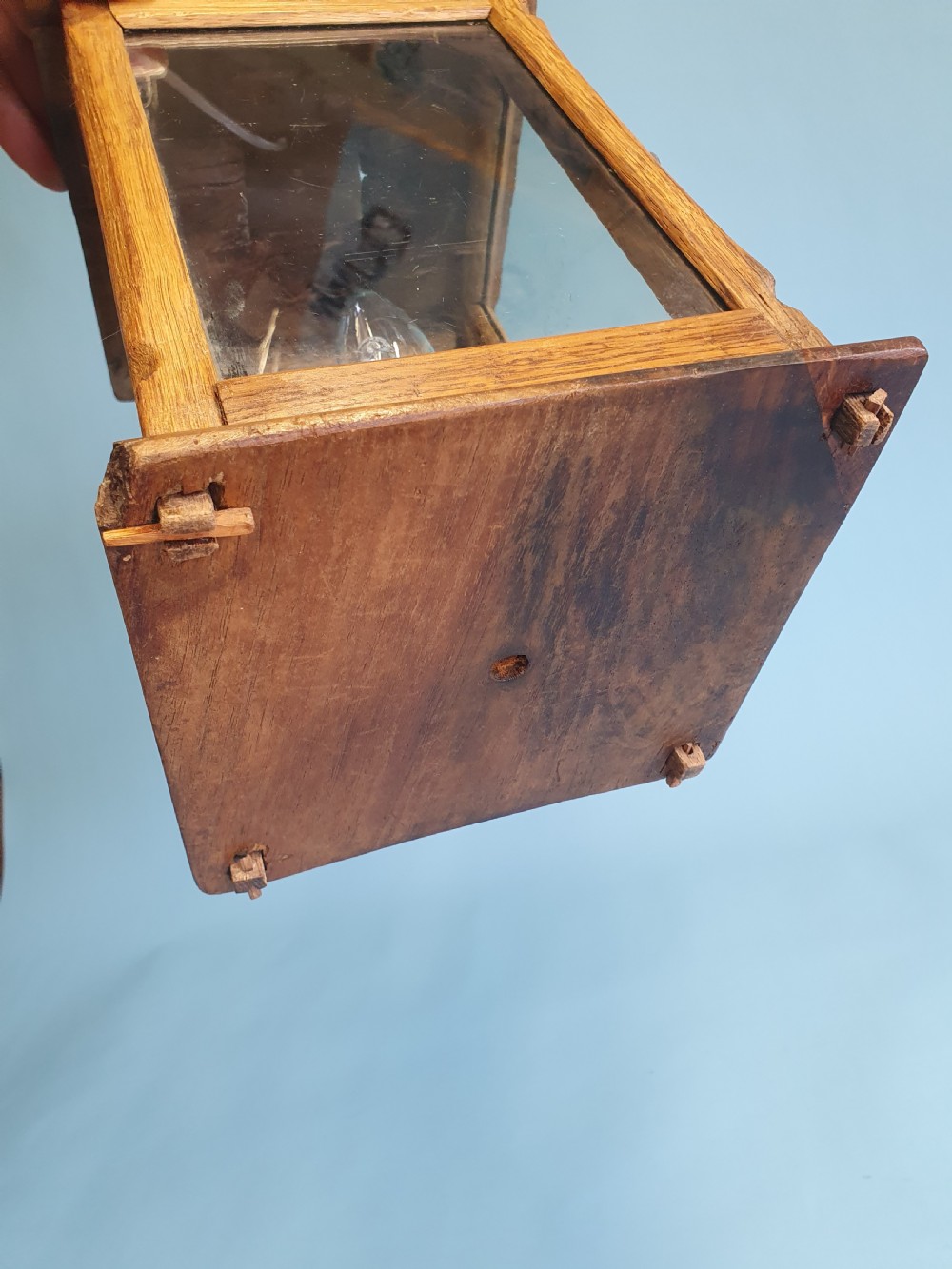 Early 20th century wooden porch light View XI
