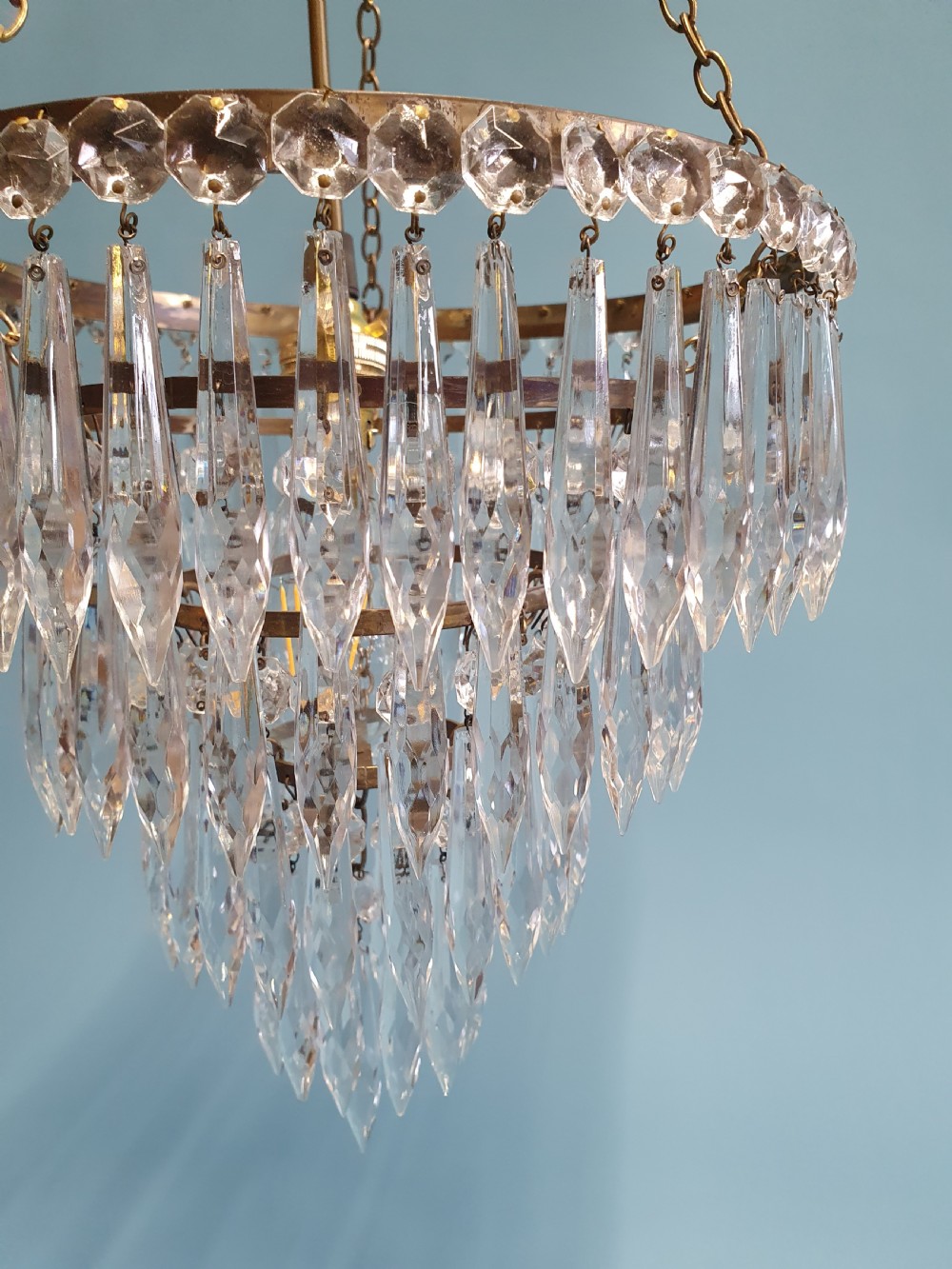 Early 20th century spike chandelier View IV