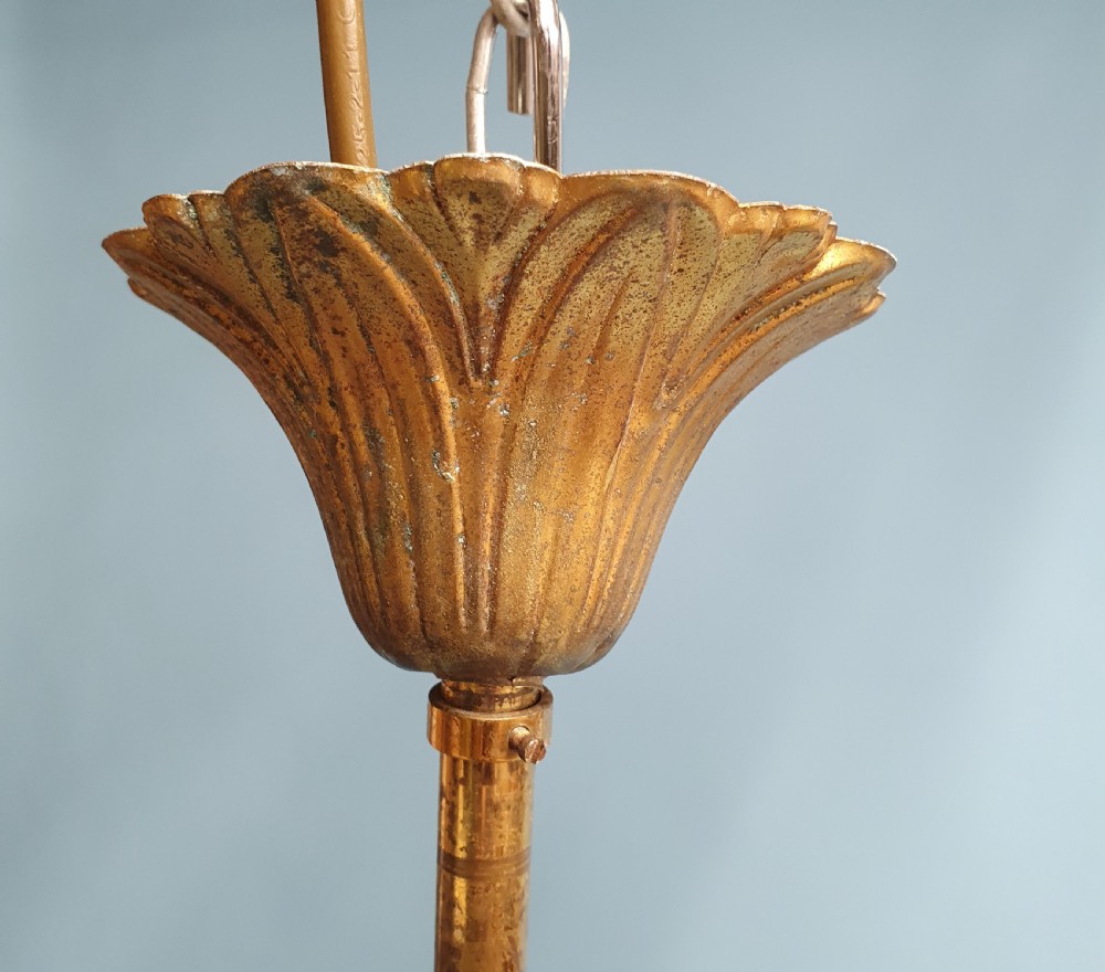 Early 20th century large swag chandelier View VI