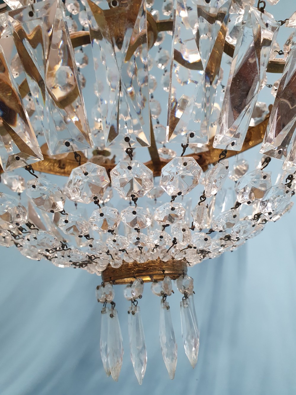 Early 20th century swag chandelier with 8 Arms View VII