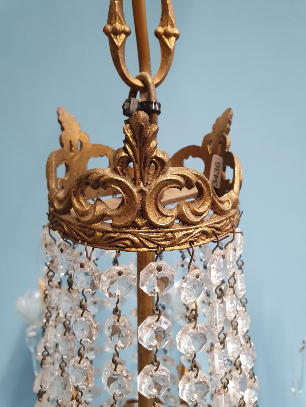 Early 20th century swag chandelier with 8 Arms View IX