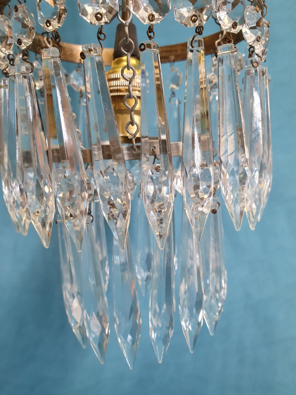 Set of three spike chandeliers  View VI