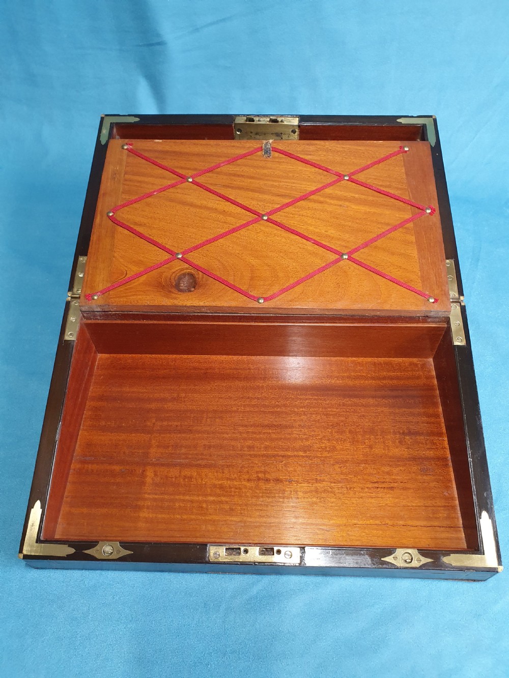 19th-century yew wood writing slope View IX