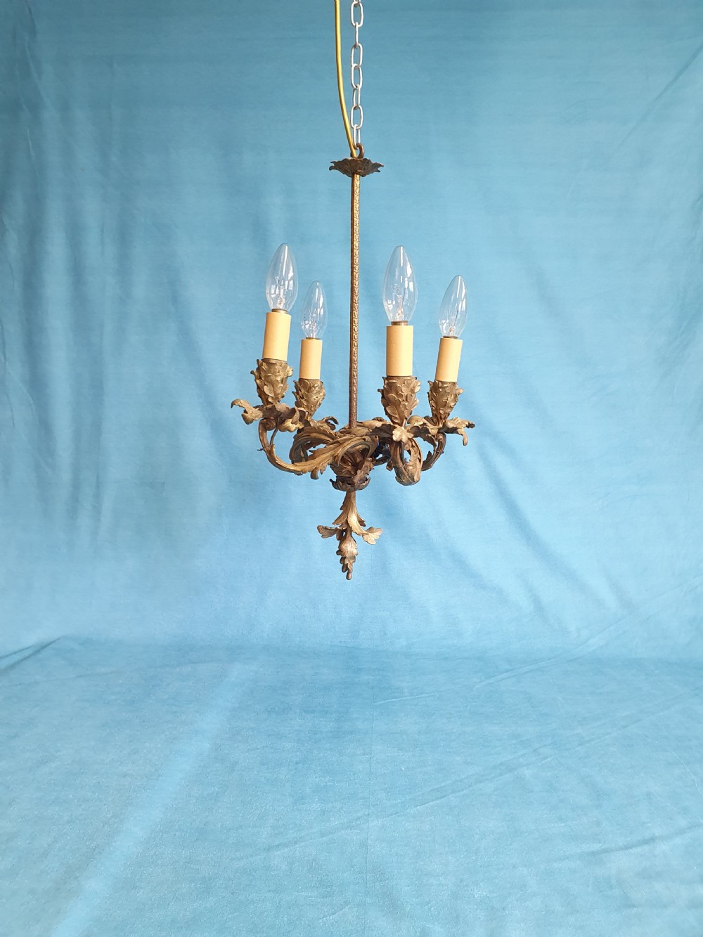 Early 20th century for arm brass chandelier