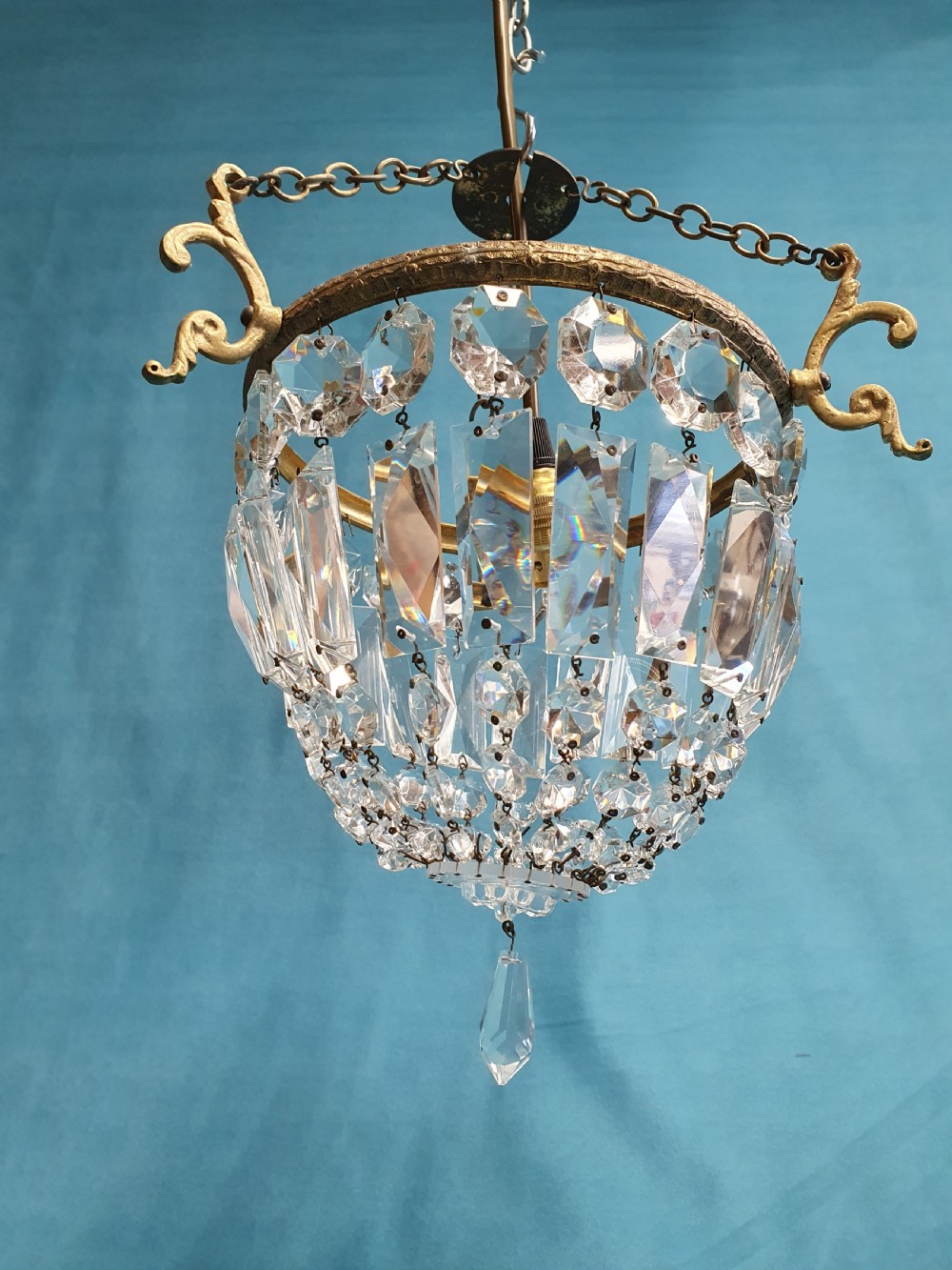 Small prism chandelier View II
