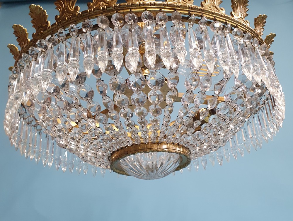 Early 20th century Large bag chandelier View IV
