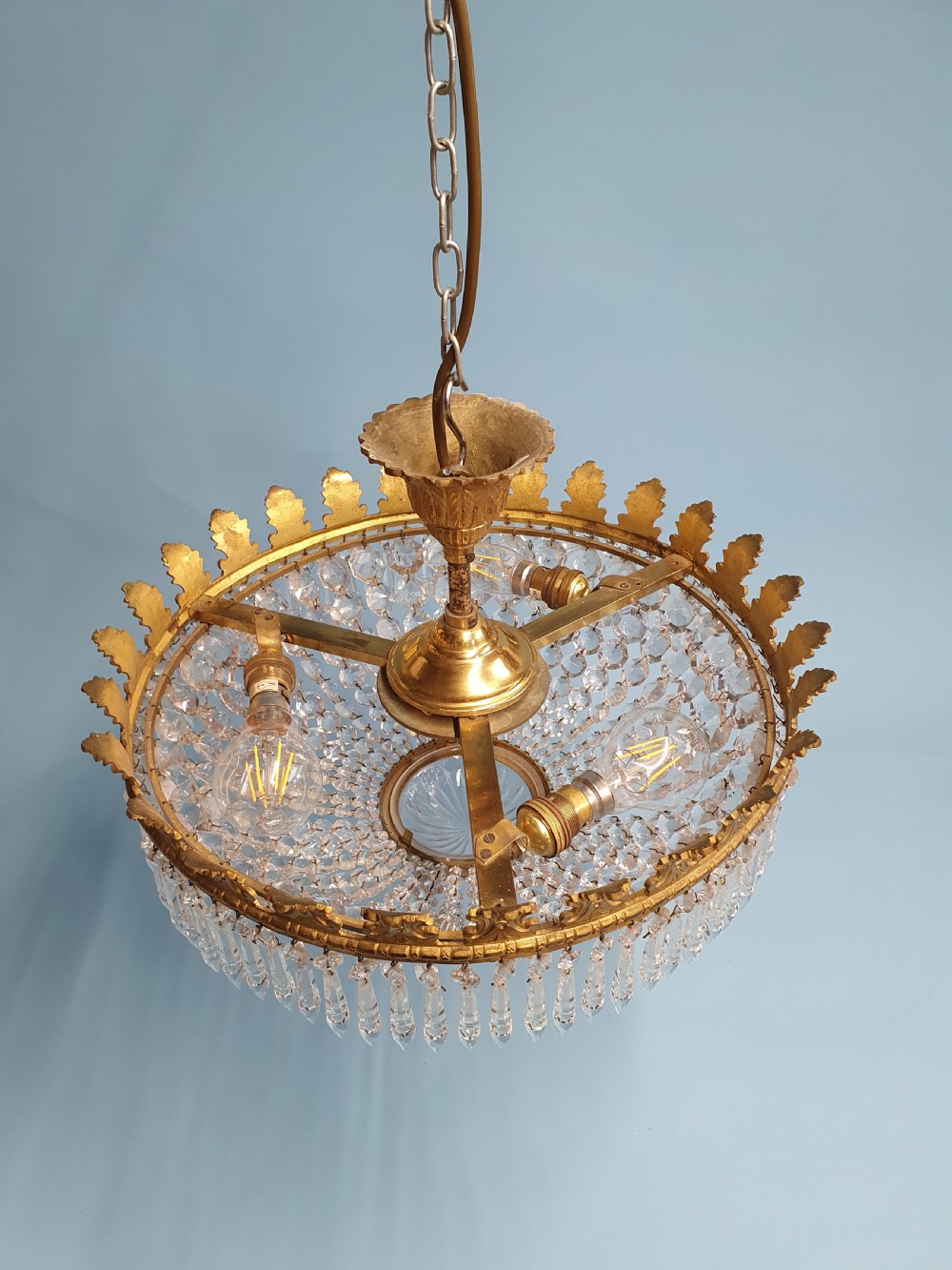 Early 20th century Large bag chandelier View VII
