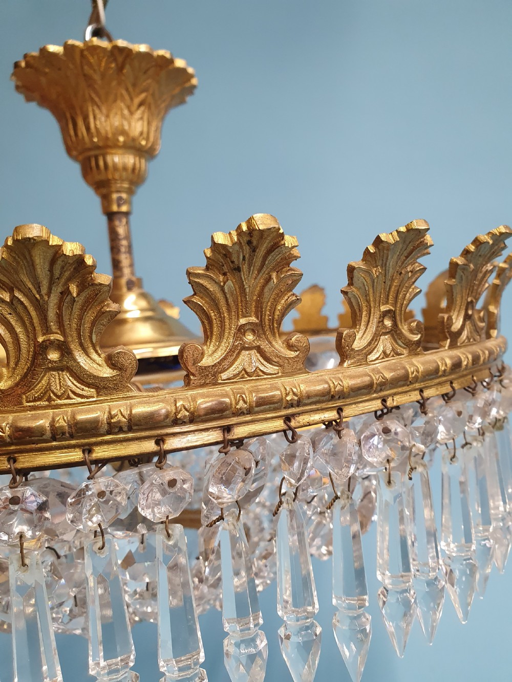 Early 20th century Large bag chandelier View VIII
