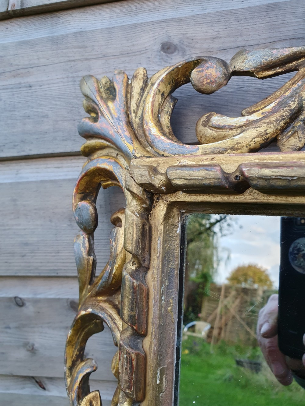 19th-century gilt mirror in carved wood View VI