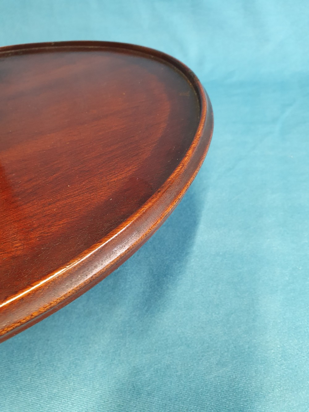 19th-century small mahogany Lazy Susan View V