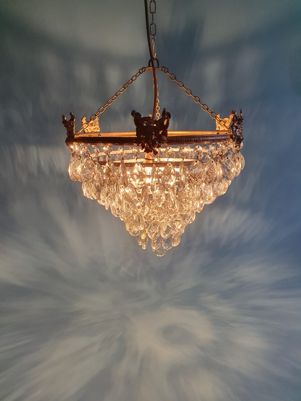 Large 7 tier drip chandelier 16