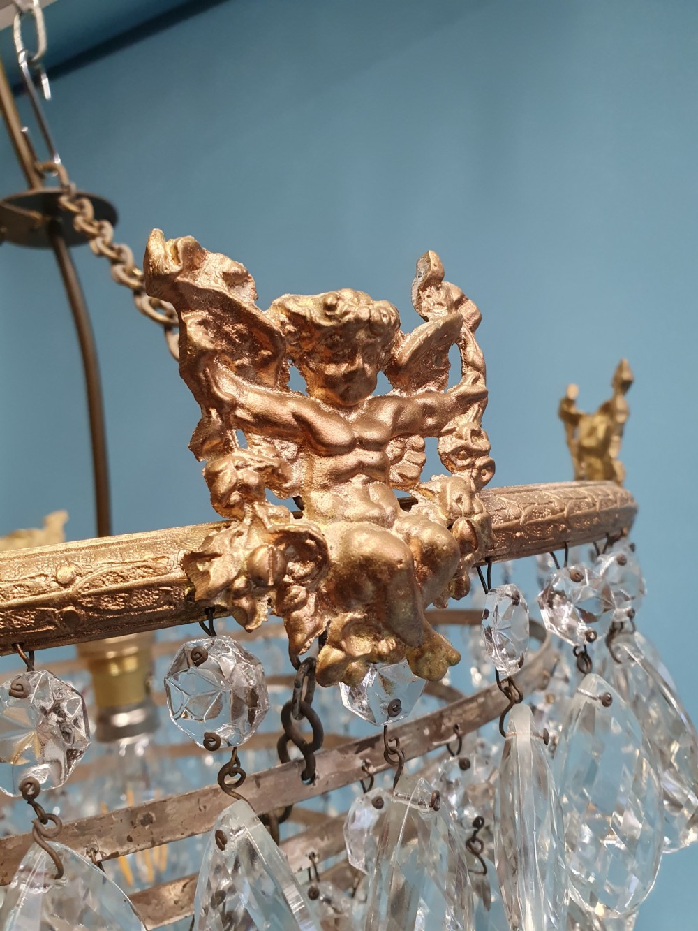 Large 7 tier drip chandelier 16