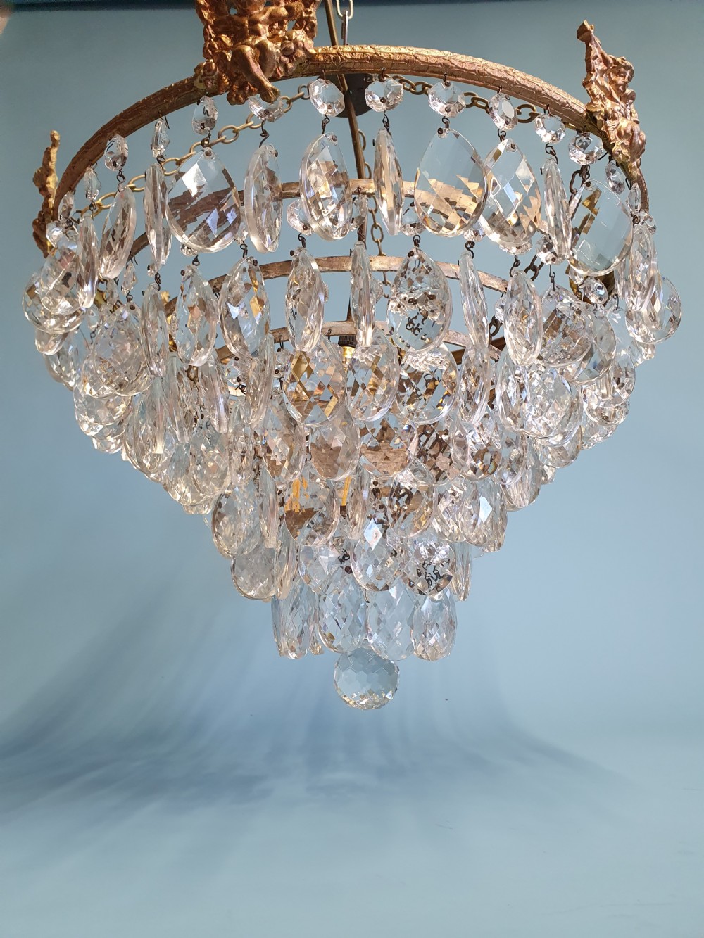Large 7 tier drip chandelier 16