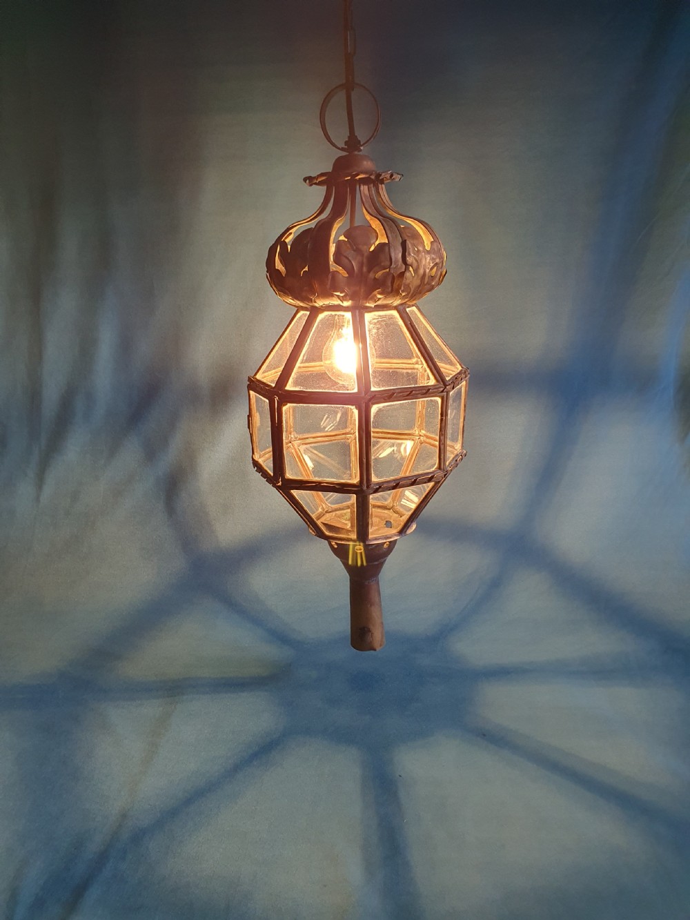 Early 20th century brass lantern C1880 View VI