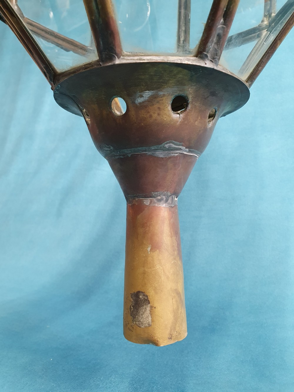 Early 20th century brass lantern C1880 View VII