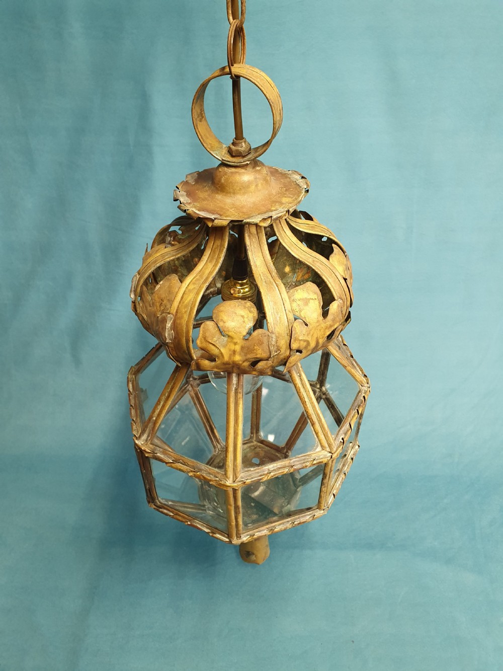 Early 20th century brass lantern C1880 View VIII