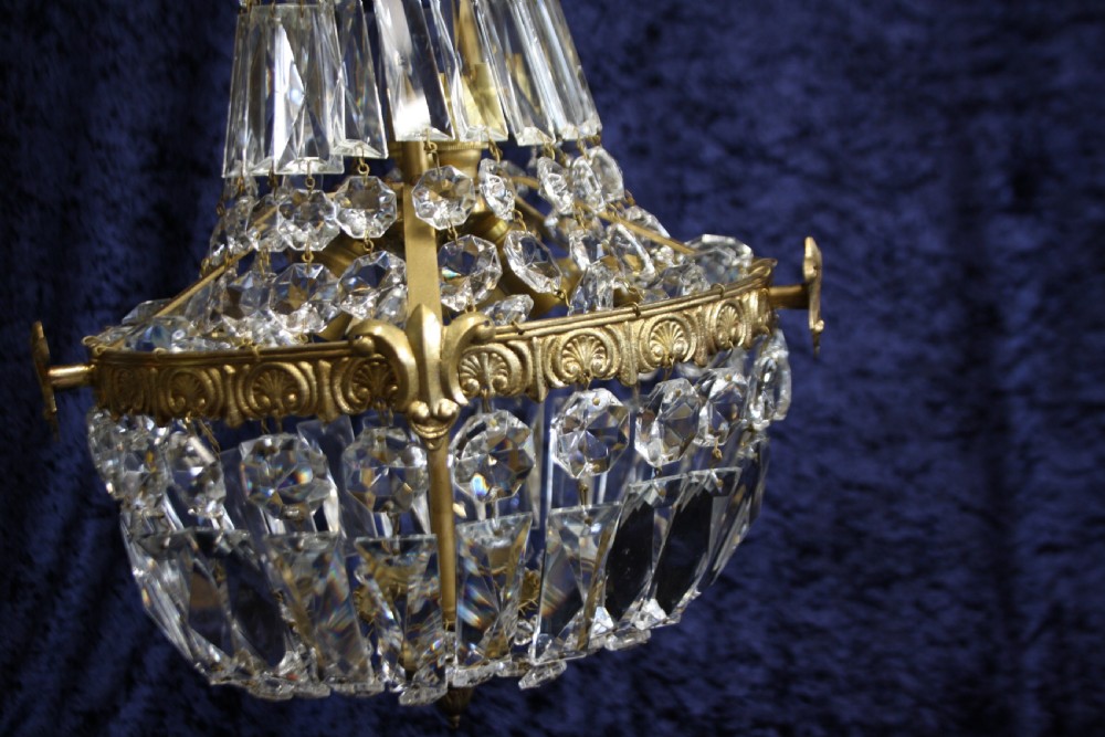 Early 20th century swag chandelier View III