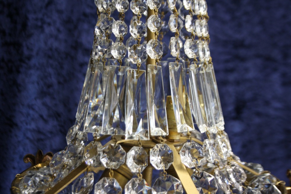 Early 20th century swag chandelier View VI
