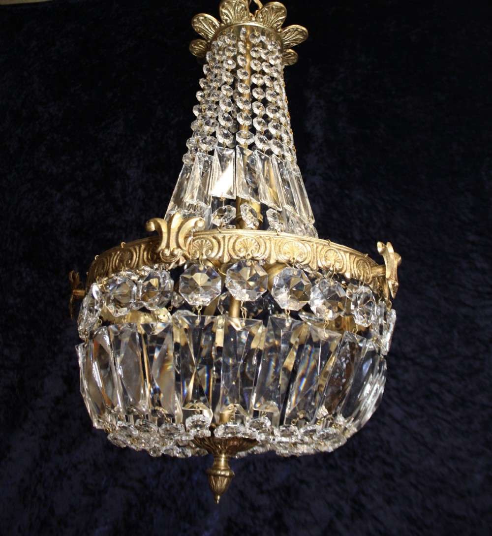Early 20th century swag chandelier View IX