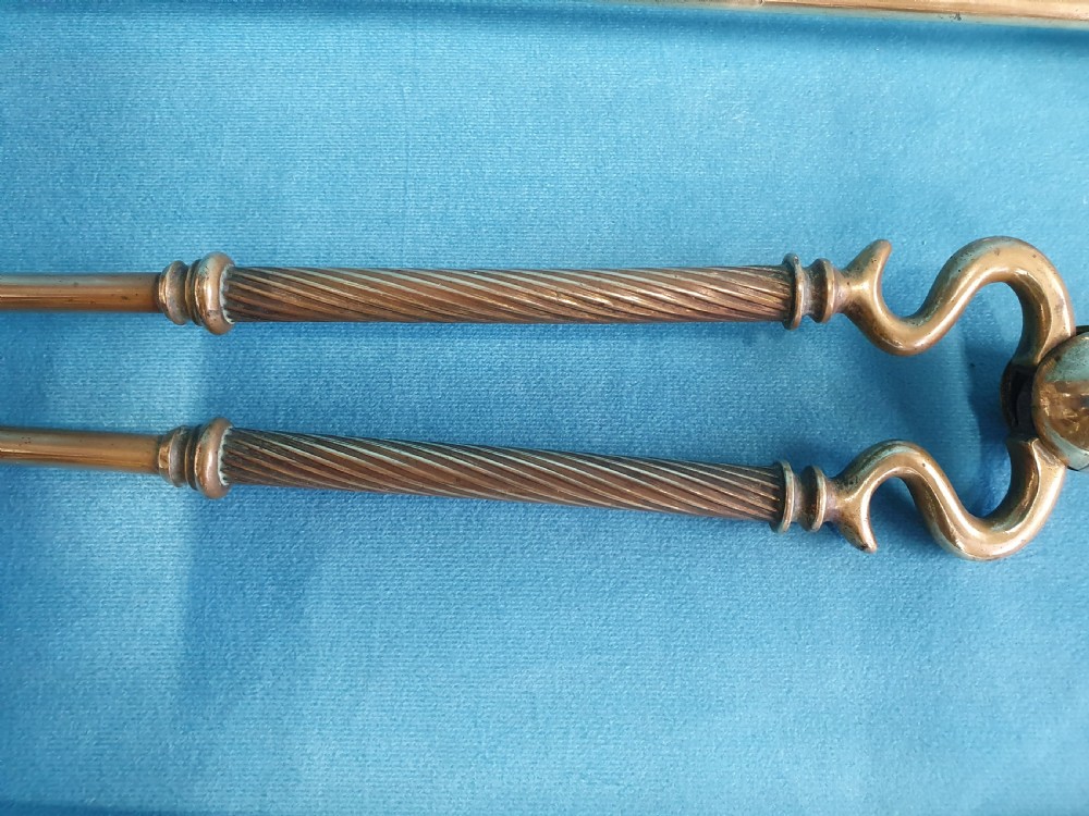 Set of late 19th-century fire tools View V
