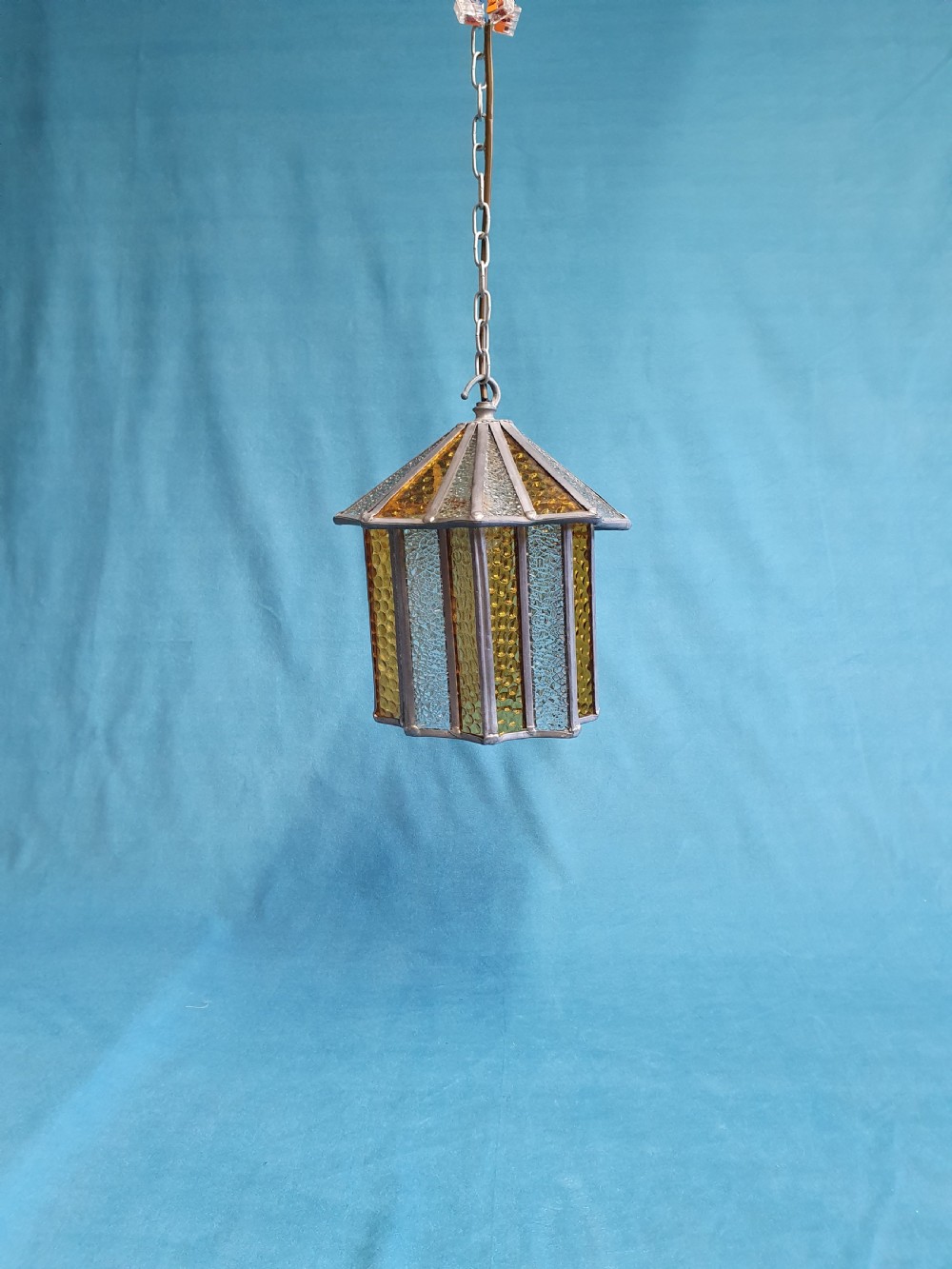 Early 20th century leaded porch light