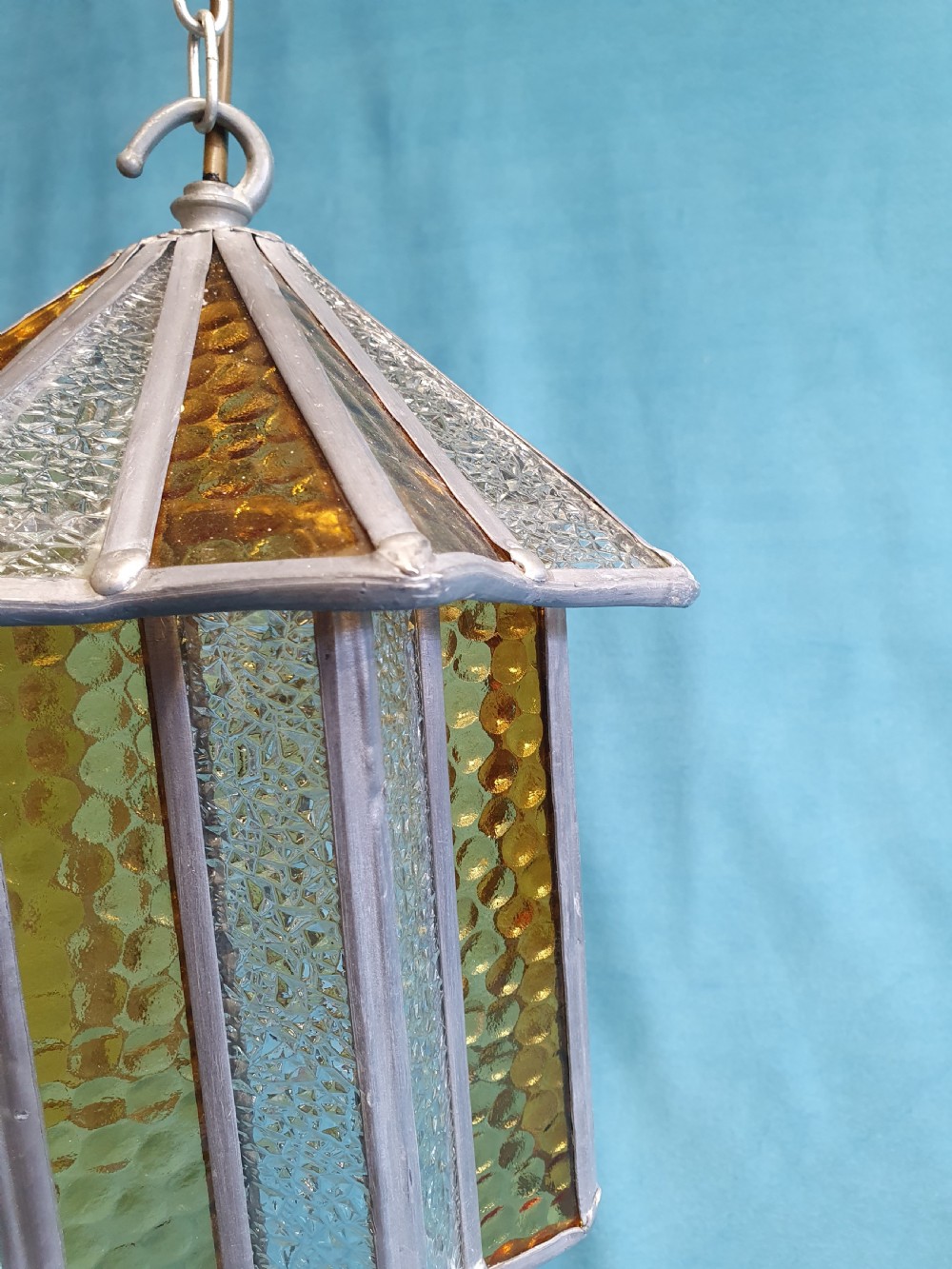 Early 20th century leaded porch light View V