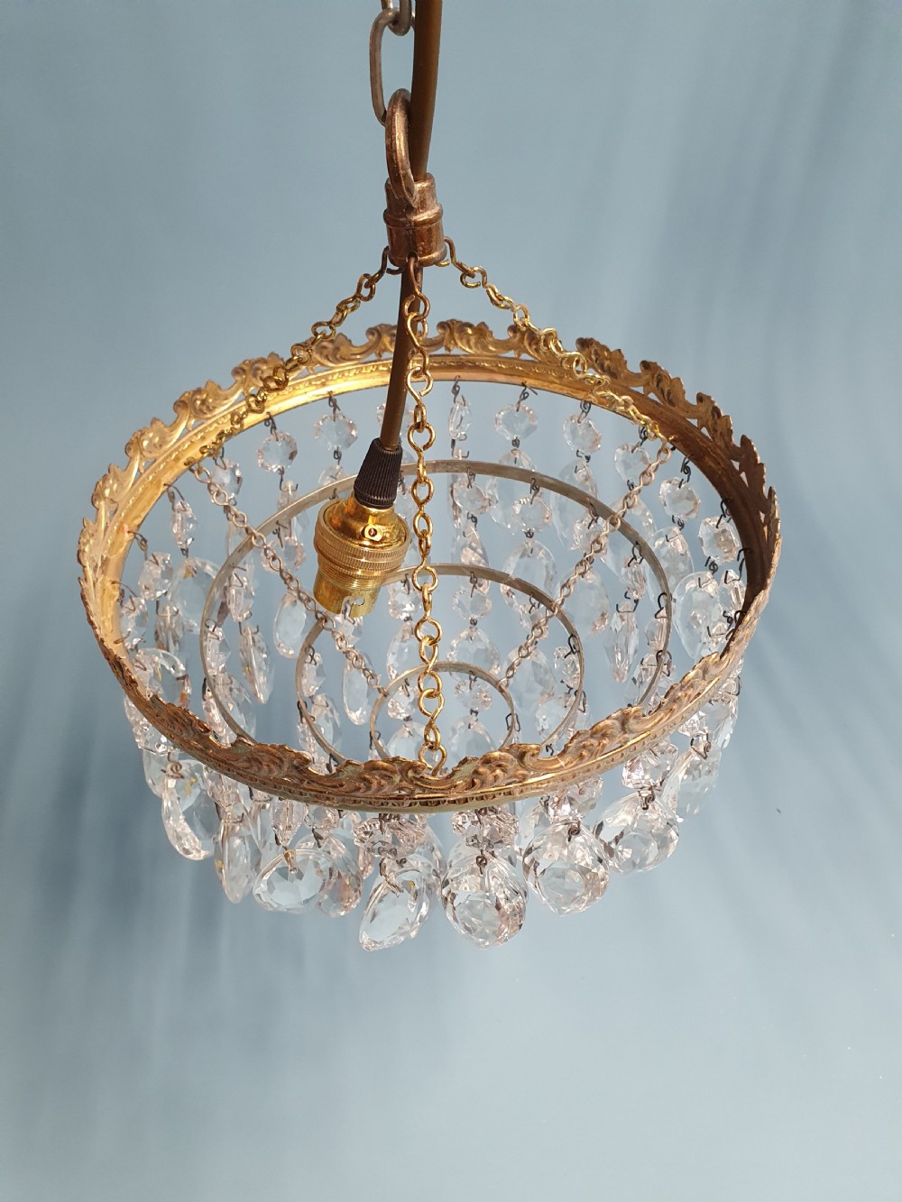 Set a three early 20th century drip chandeliers View II