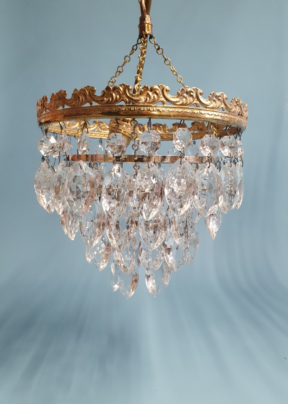 Set a three early 20th century drip chandeliers View VI