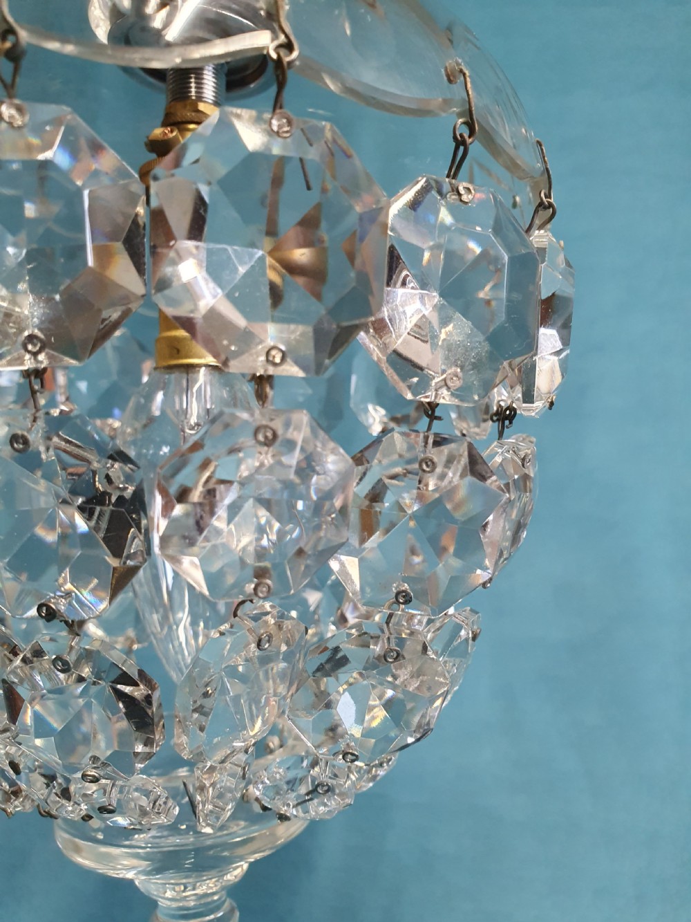 Early 20th century dome top chandelier 6