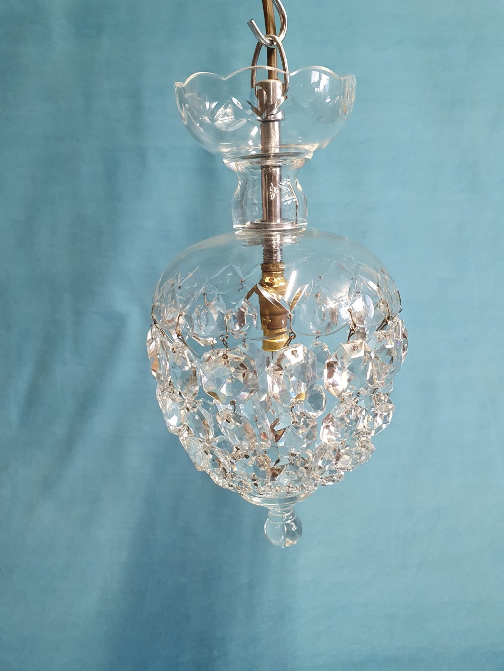 Early 20th century dome top chandelier 6