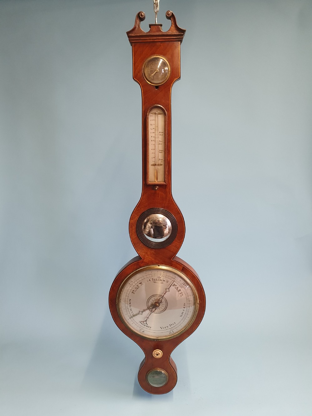 William IV period mercury wheel barometer.
