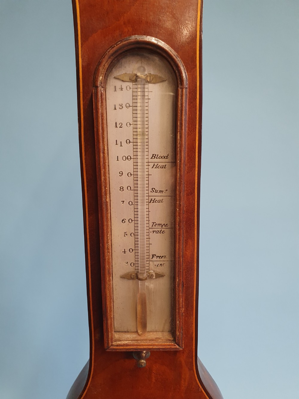William IV period mercury wheel barometer. View V