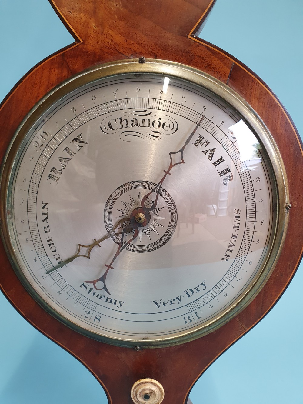 William IV period mercury wheel barometer. View VI