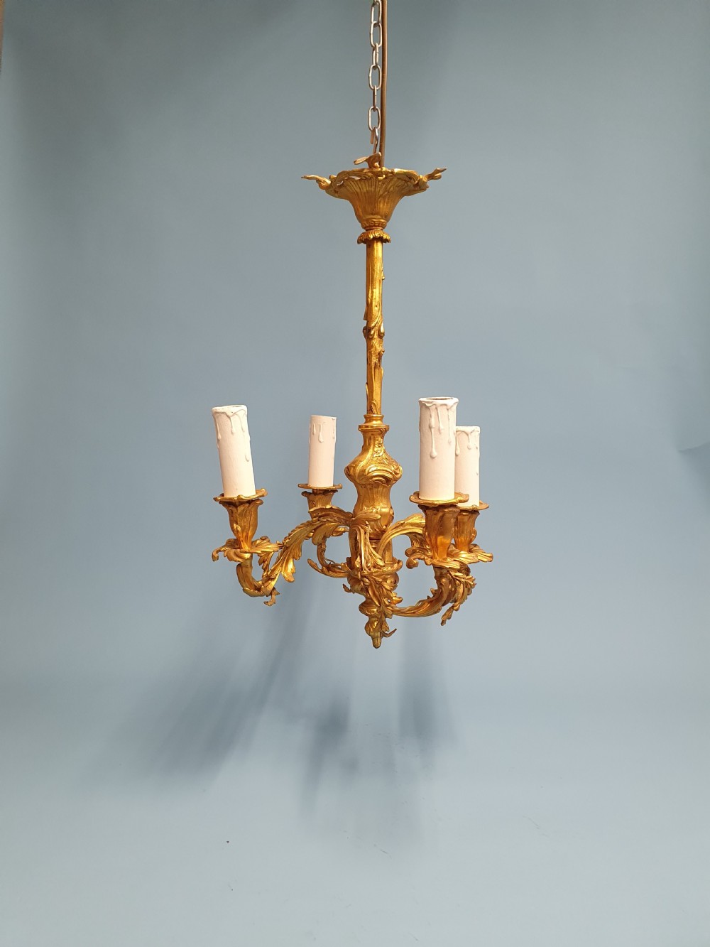 Super quality four arm gilt chandelier
