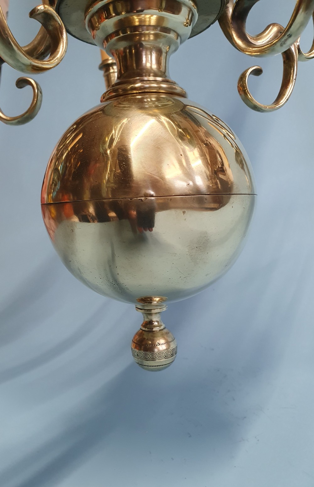 Early 20th century Unusual Dutch-Flemish style chandelier View V